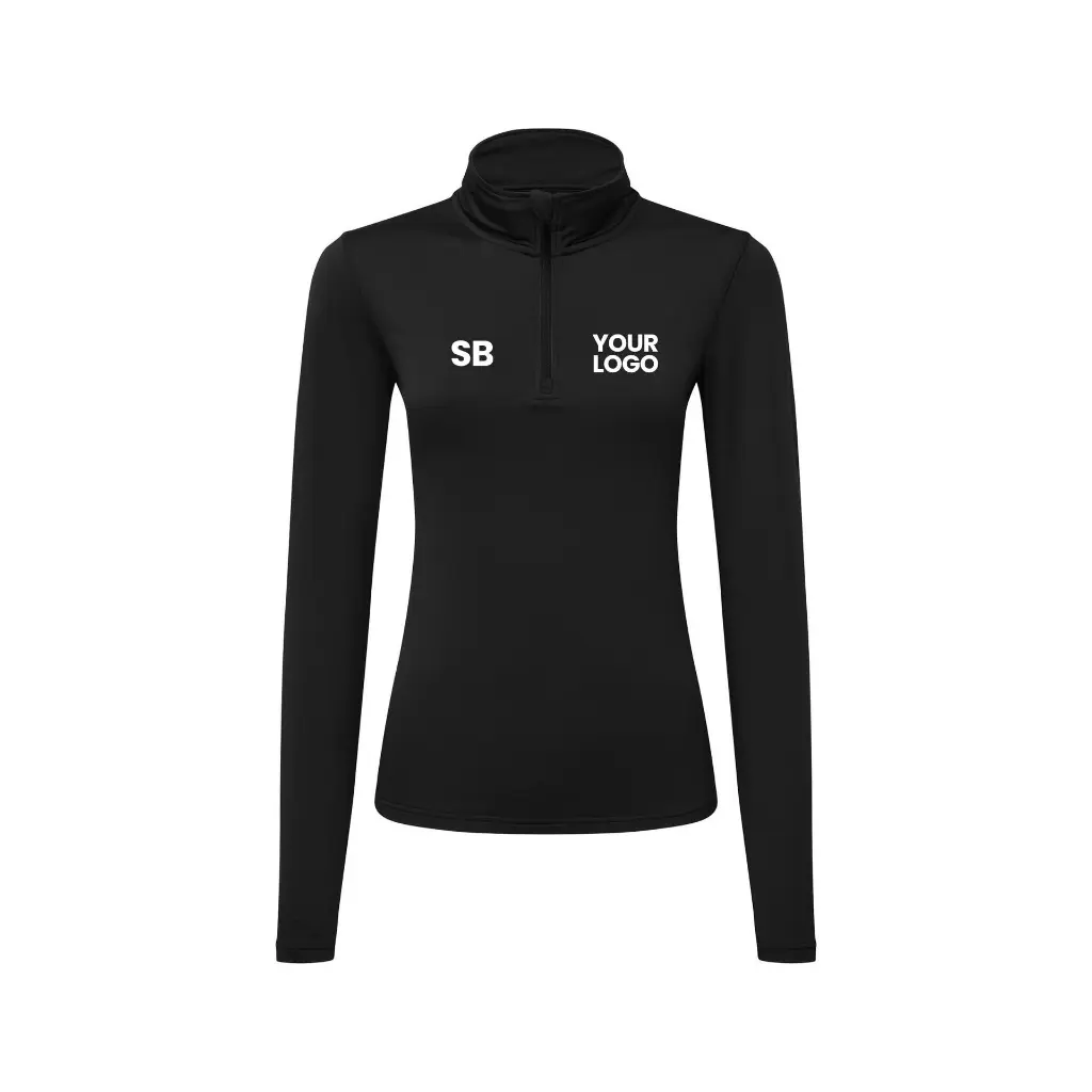 womens-quarter-zip-black-front-tr121.webp